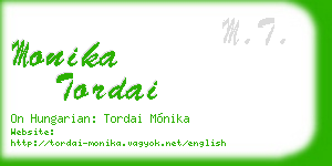 monika tordai business card